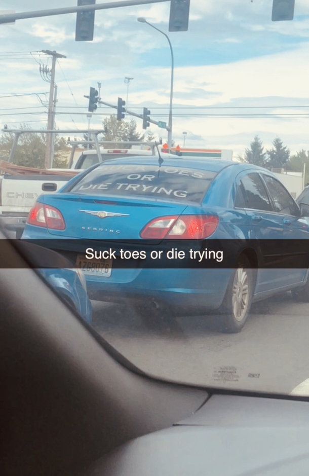 Suck toes or die trying