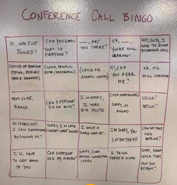 Sums up all of my conference skills really