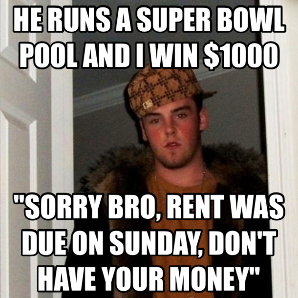 Super Bowl Scumbag