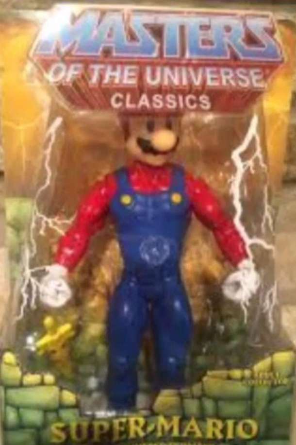 Super mario and he man crosover