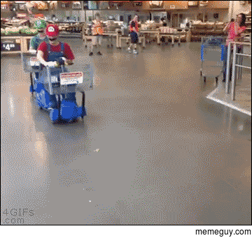 Super Mario races through Walmart