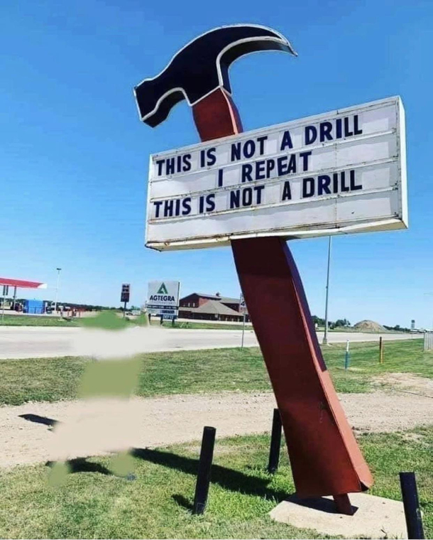 Sure not a drill 