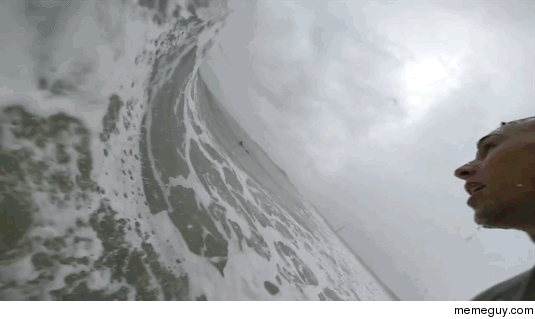 Surfing inside a Barrel