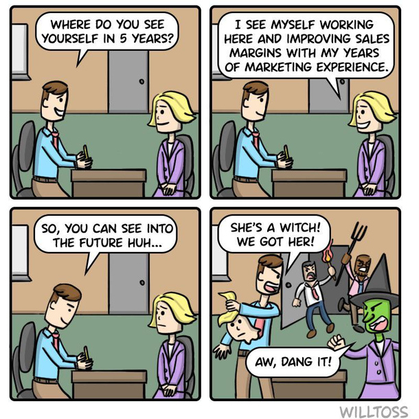 Surprise job interview