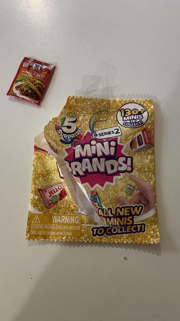 -surprise mini brands toy bag comes actually with one thing