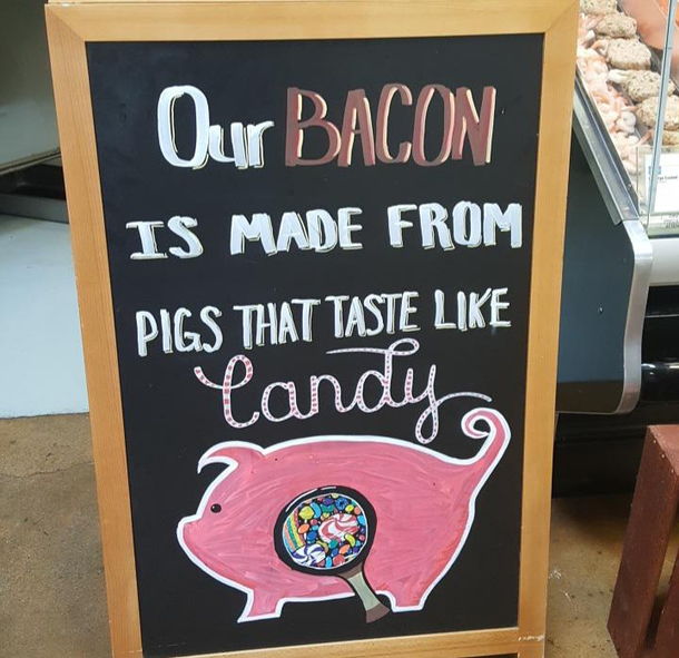 Sweet delicious bacon