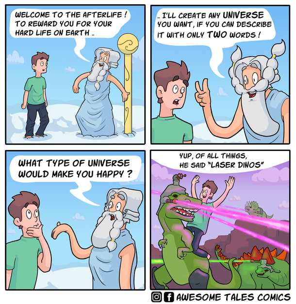 T-rex goes pew pew 