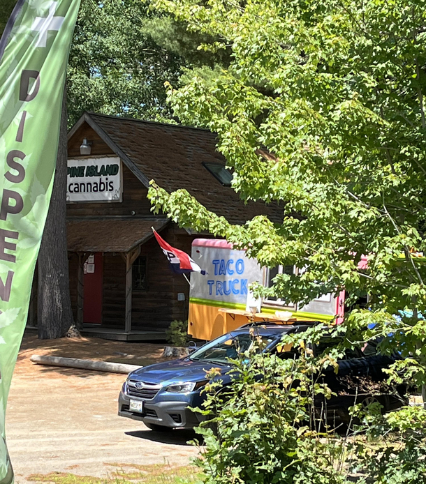 Taco truck at the cannabis shop yesterday  marketing genius