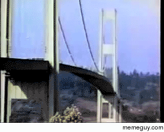 Tacoma bridge swaying massively