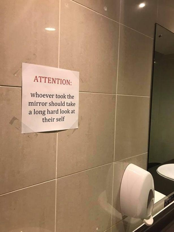 Take some time to reflect on this kind of behaviour