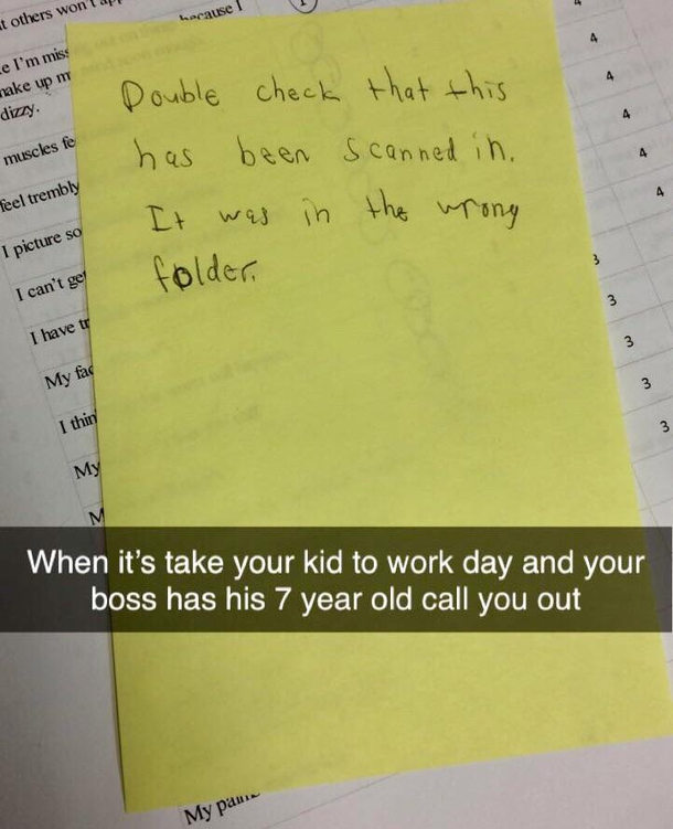 Take your kid to work day