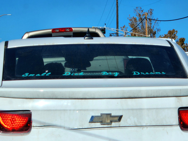 Takes a big dck to put a sticker like that on your car