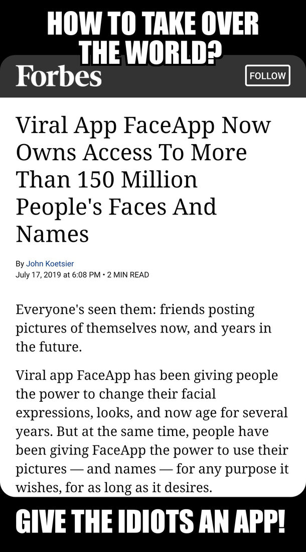 Taking over the world