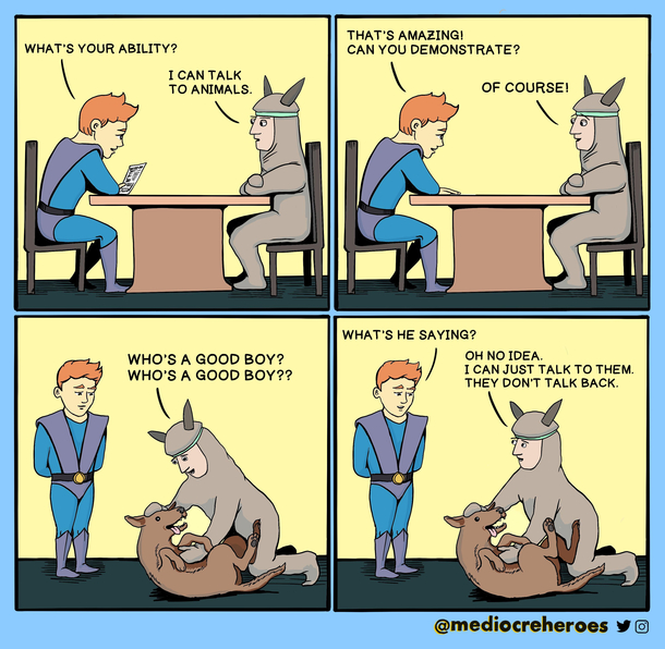 Talks to animals 