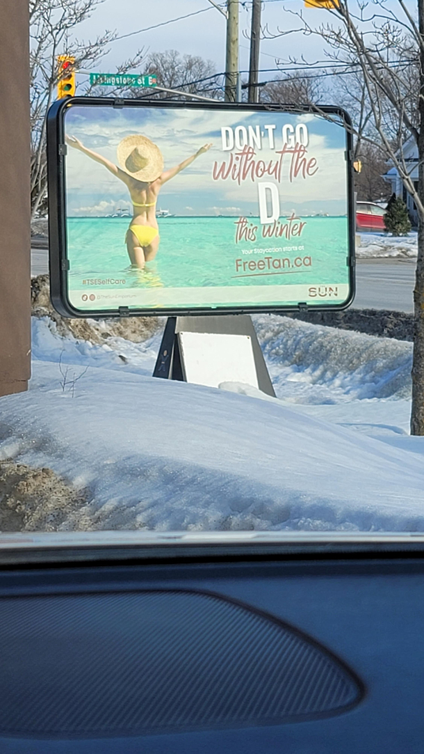 Tanning salon seems to be a bit thirsty for business
