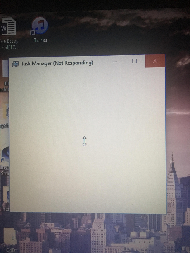 Task manager you were my last line of defence and you have failed me