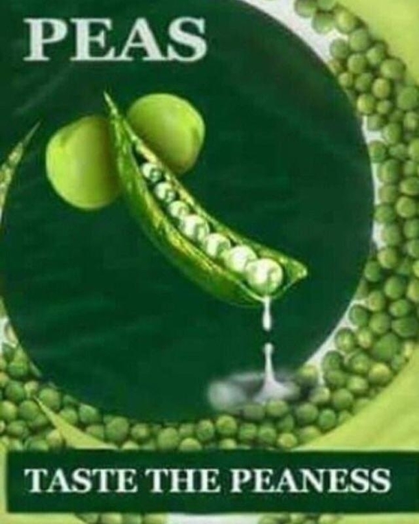 Taste the pea-ness