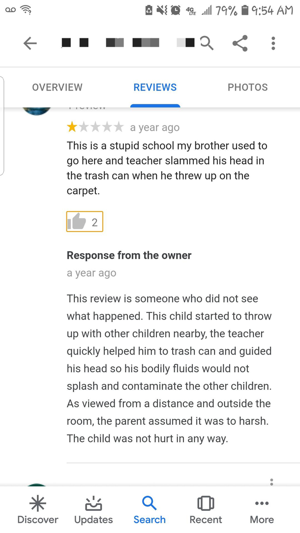 Teacher slams kids head in trash can