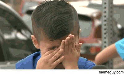 Television reporter cheers up crying kid on his first day of school