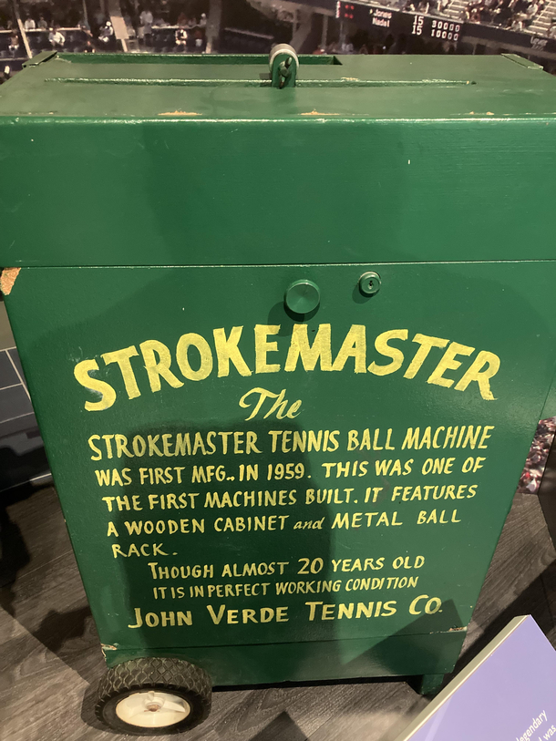 Tennis equipment from the s