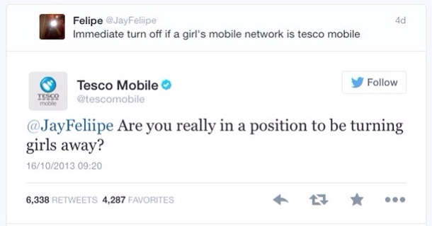 Tesco Mobile is feeling sassy