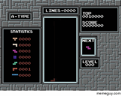 Tetris algorithm that produces  bit images