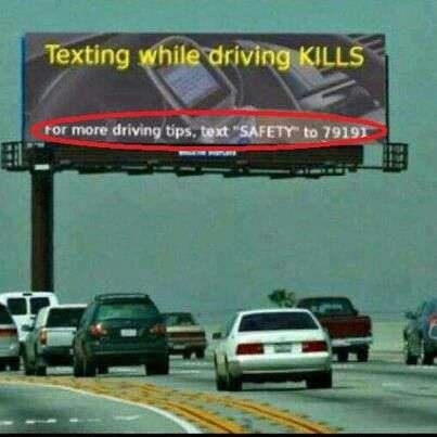 Text while driving