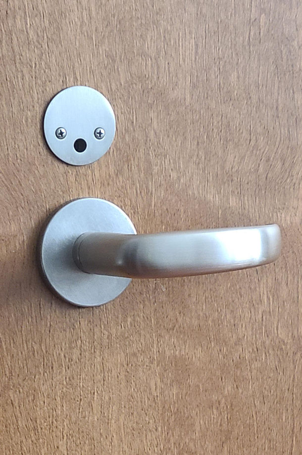 th day in the hospital Just noticed this on the bathroom door