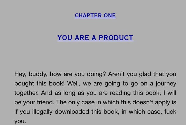 Thank God I didnt download this book illegally