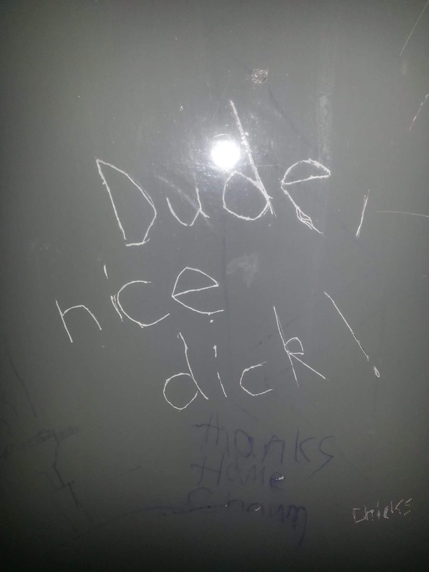 Thank you bathroom stall I needed that confidence boost