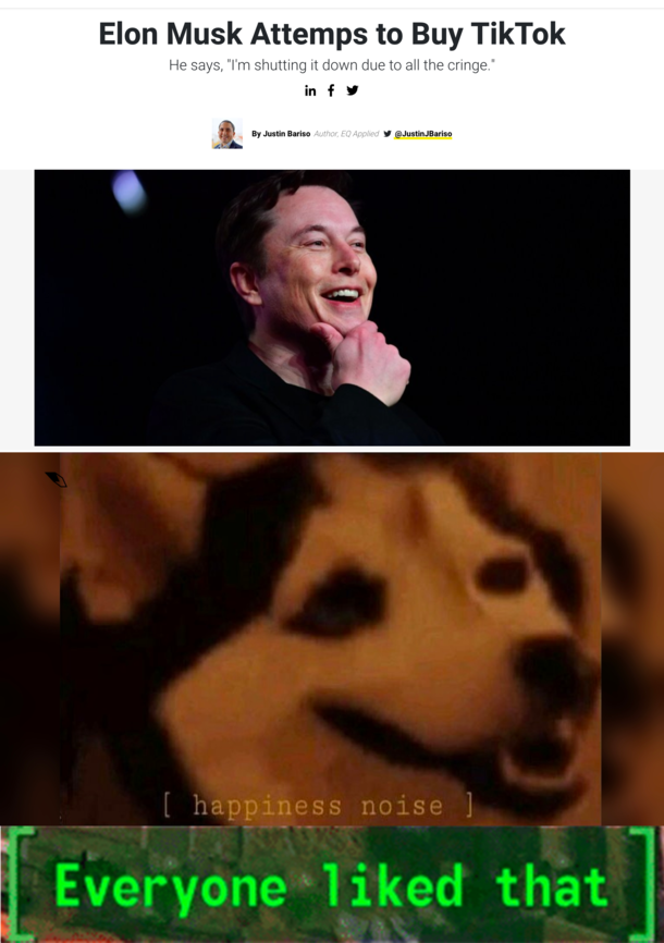 Thank you Elon very cool