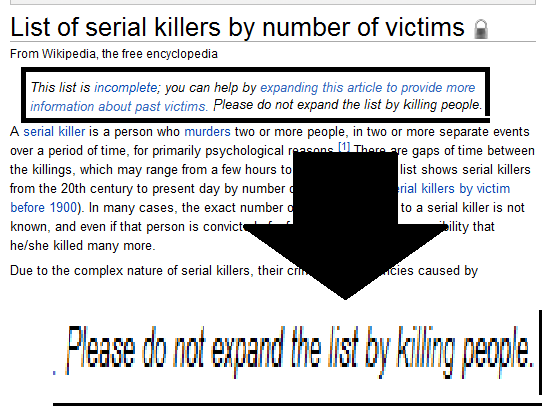 Thank you for clarifying that Wikipedia