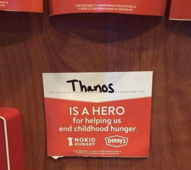 Thank you Thanos