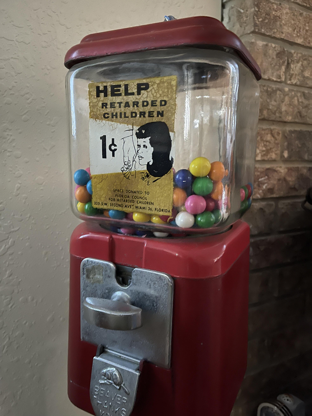 Thankful for this gum ball machine at my grandparents house 