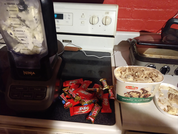 Thanks Covid No Trick o Treaters Epic milkshake trials