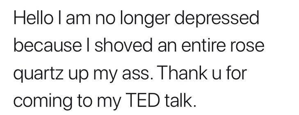 Thanks for coming to my TED talk