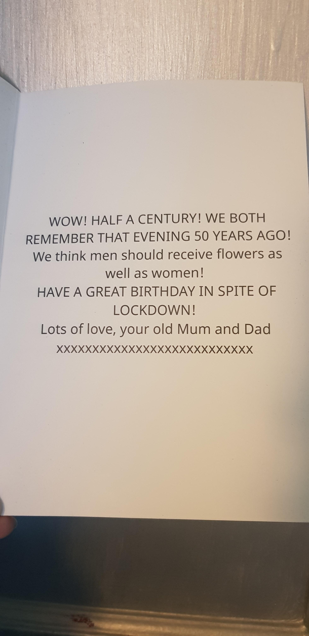 Thanks for the flowers - but Im still waiting for the women