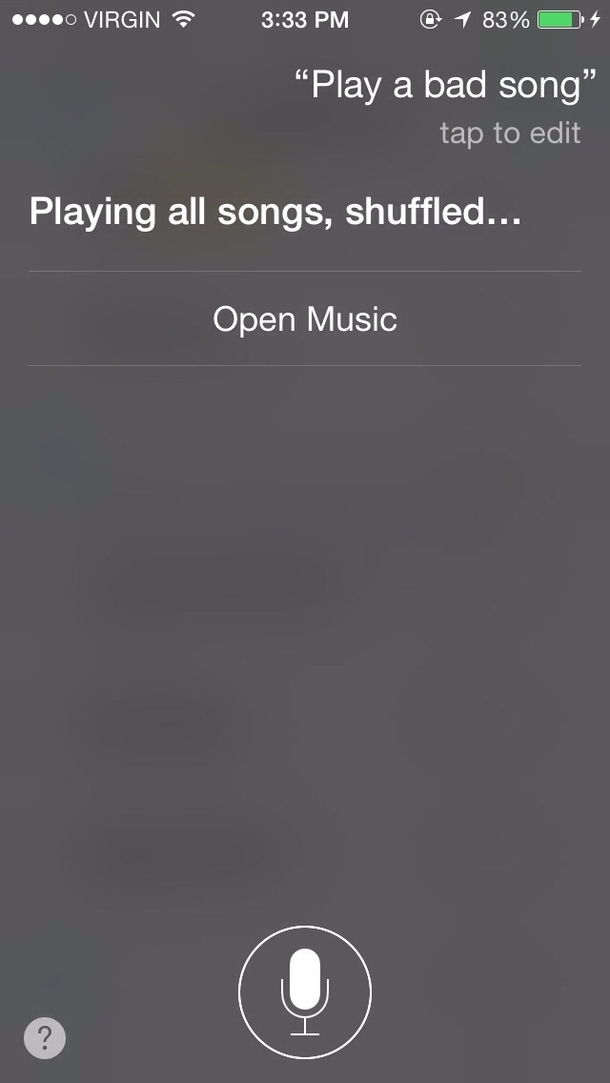 Thanks for the judgement Siri