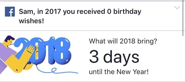 Thanks for the reminder Facebook