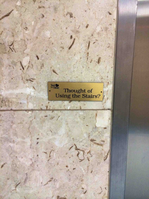 Thanks for the subtlety elevator door