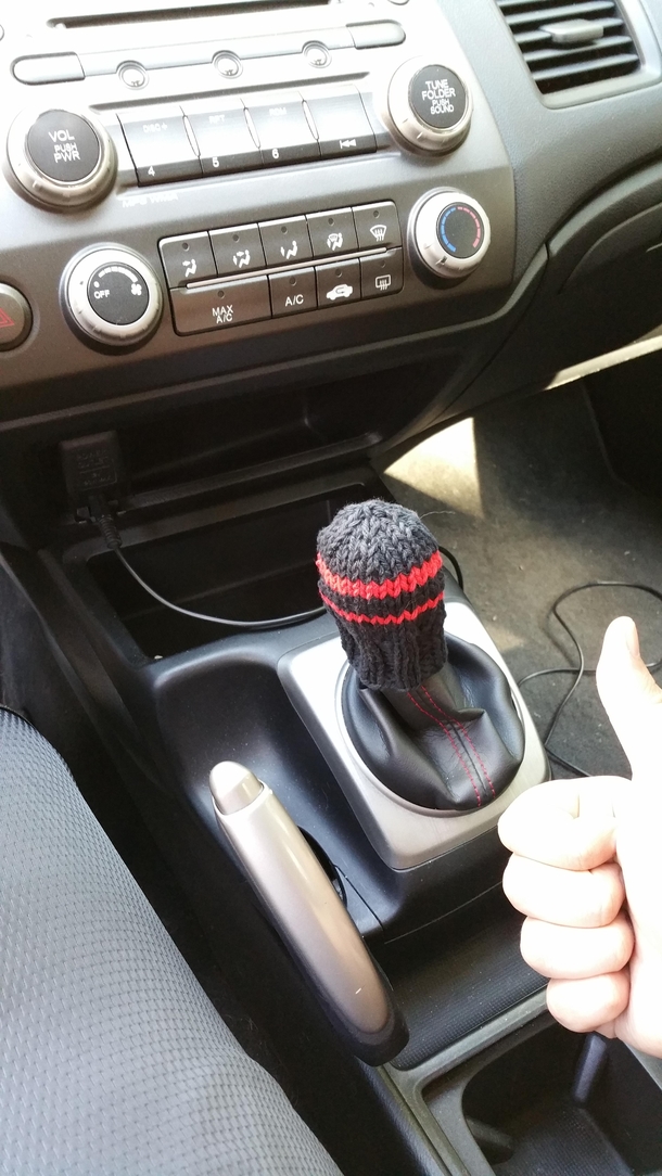 Thanks to uiwillknityouahat I no longer need to drive with an oven mitt