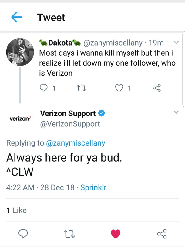 Thanks Verizon