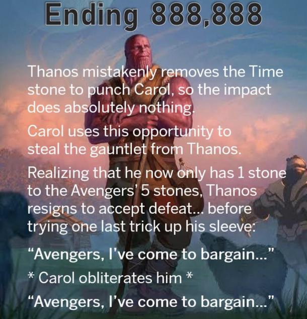 Thanos saves before the endgame