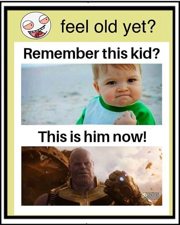 thanos seemed cute in his childhood pic
