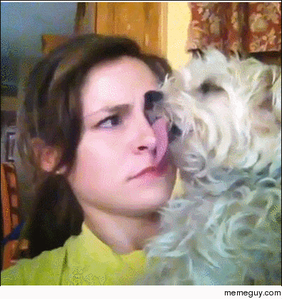 That awkward lingering kiss