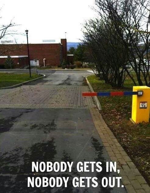That is some tight security