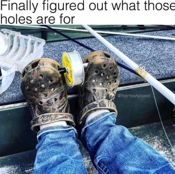 That is the real purpose to those holes