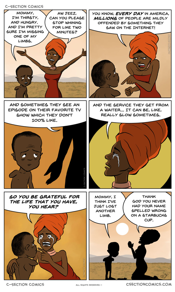 That kid needs a little perspective