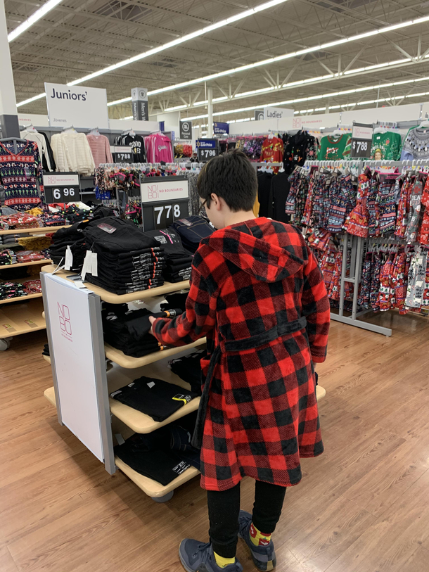 That moment you realize your son might be people of Walmart