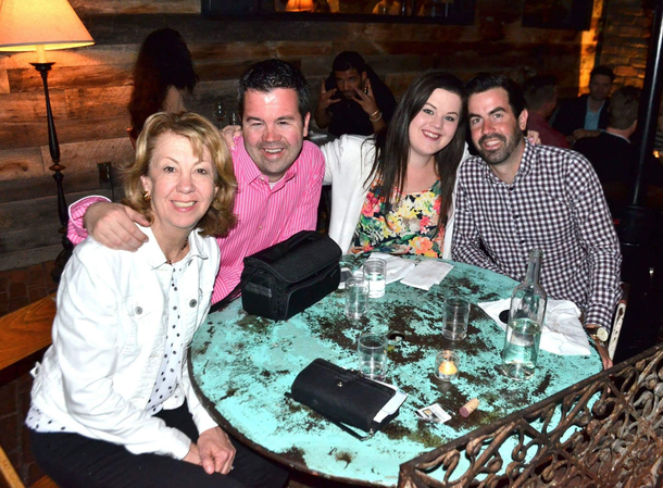That time Drake photobombed my families photograph